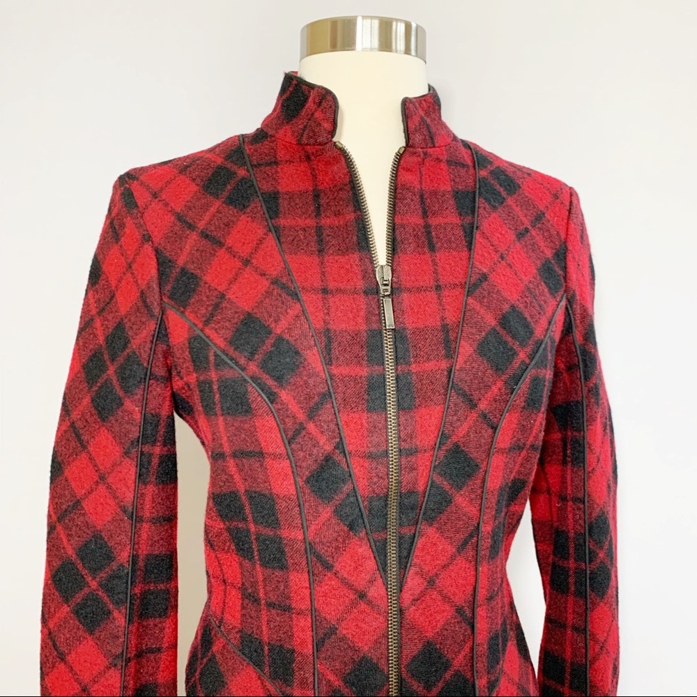 MCQ Alexander McQueen Wool Blazer Buffalo Plaid - Picture 3 of 8